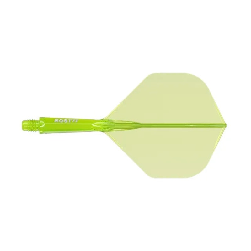 CUESOUL ROST 77 Integrated Dart Shaft & Flight – Big Standard Shape – Long – Transparent Grass Green Transparent Grass Green Long (33mm in length excluding thread) Big Standard