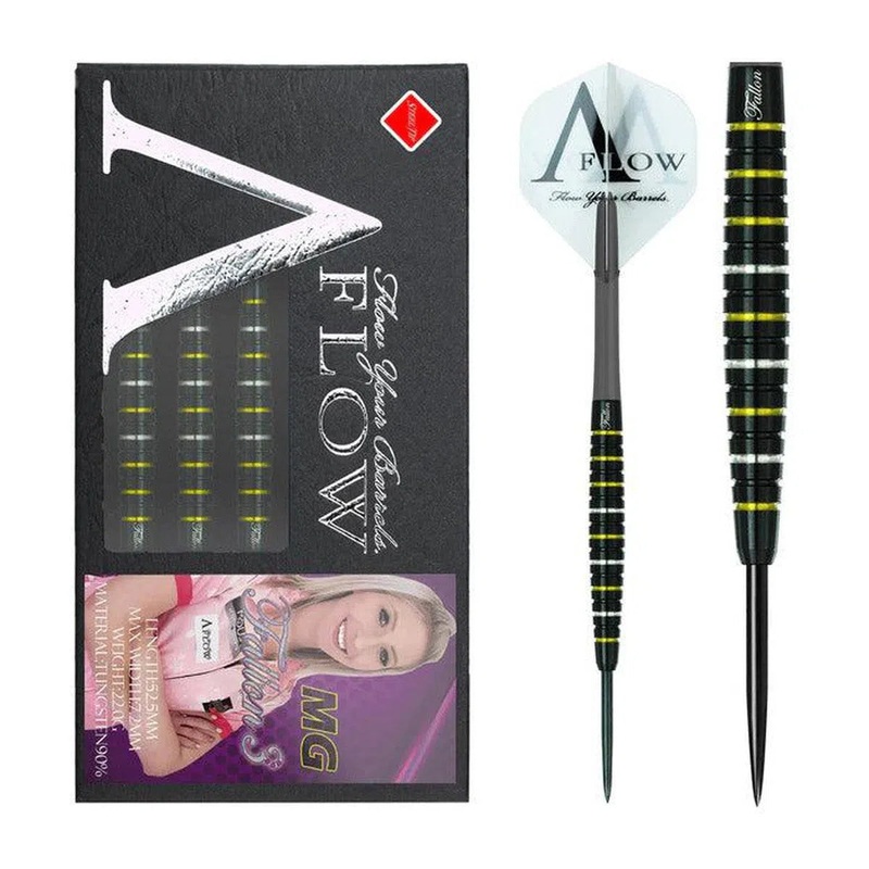 Dynasty Black Line – Fallon Sherrock Model 3 MG 90% Tungsten Steel Tip Darts 22 GRAM
