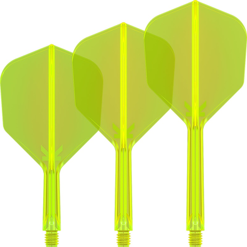 K-Flex Neon Yellow No6 One Piece Dart Flights by Target Short