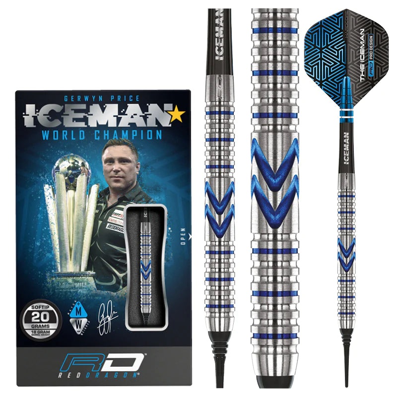 Red Dragon Gerwyn Price Midnight Edition 18 gram barrel/20 gram full 90% Tungsten SOFT TIP