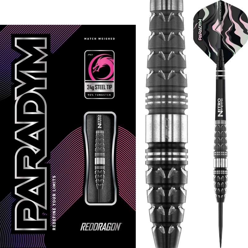 Red Dragon – Paradym Darts – Steel Tip – 90% Tungsten – 24g 26g 24 grams