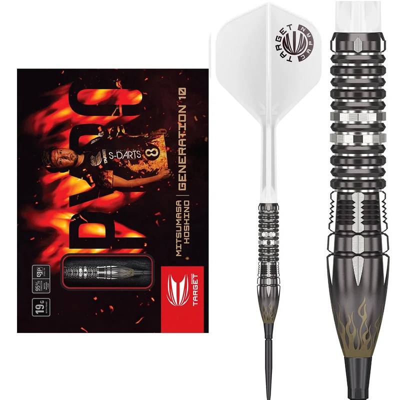 Target Japan Mitsumasa Hoshino Pyro G10 95% Tungsten Steel Tip Darts 19 GRAM