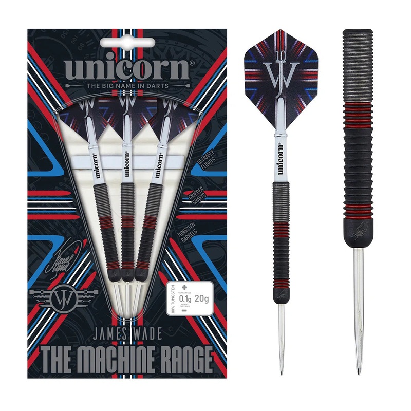 Unicorn James Wade The Machine 80% Tungsten Steel Tip Darts 20 GRAM