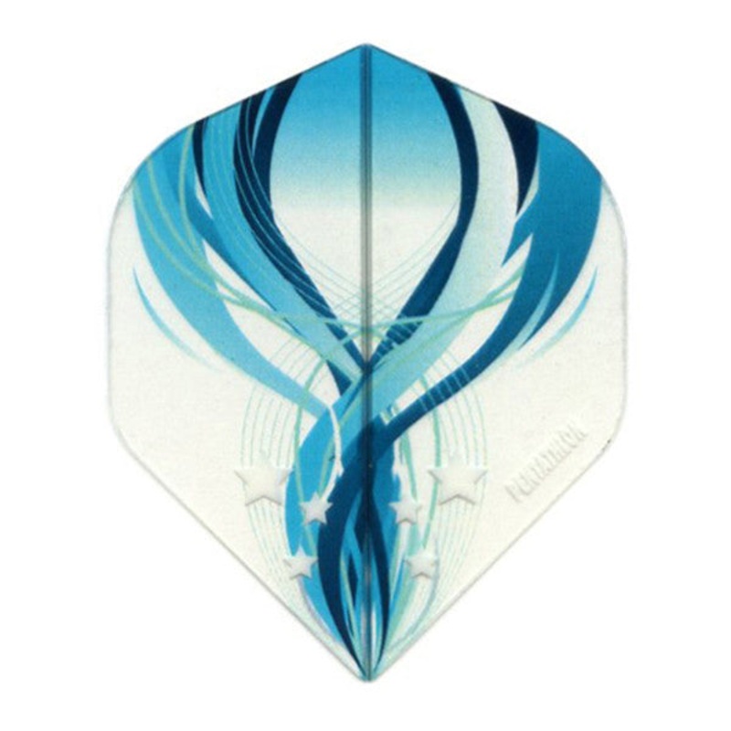 Viper Pentathlon Dart Flights – Standard Translucent Design White/Blue