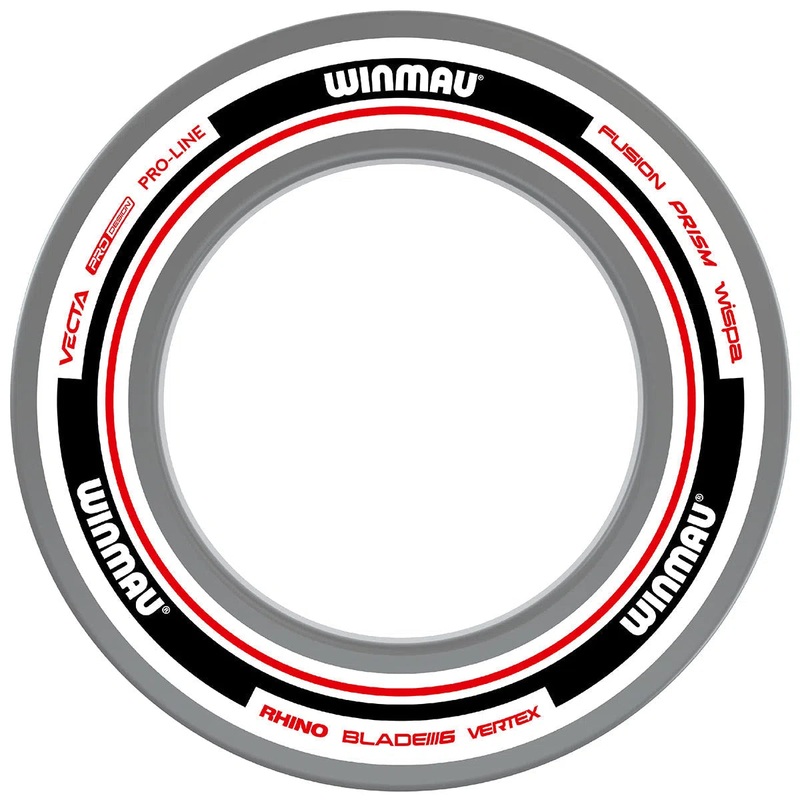 Winmau Advance White & Red Dartboard Surround