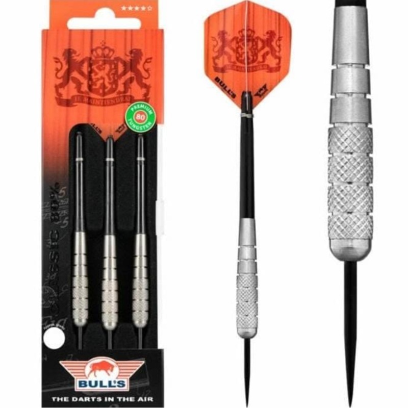 Bulls Classic 80 Darts – Steel Tip – Torpedo Knurl – 26g 26g