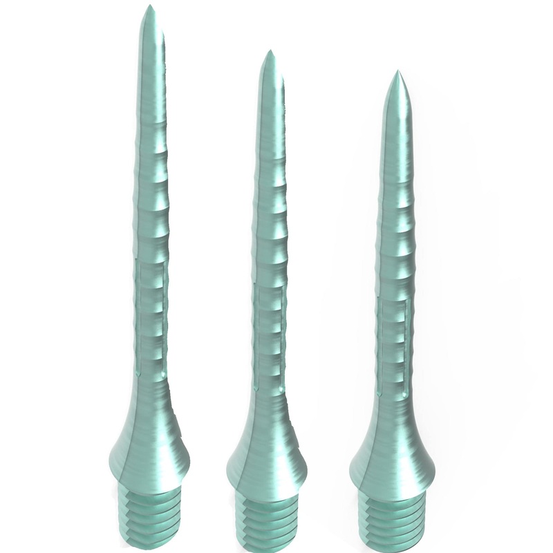 *Caliburn Bamboo Conversion Points – Screw In – Soft Tip to Steel Tip – Light Green 28mm