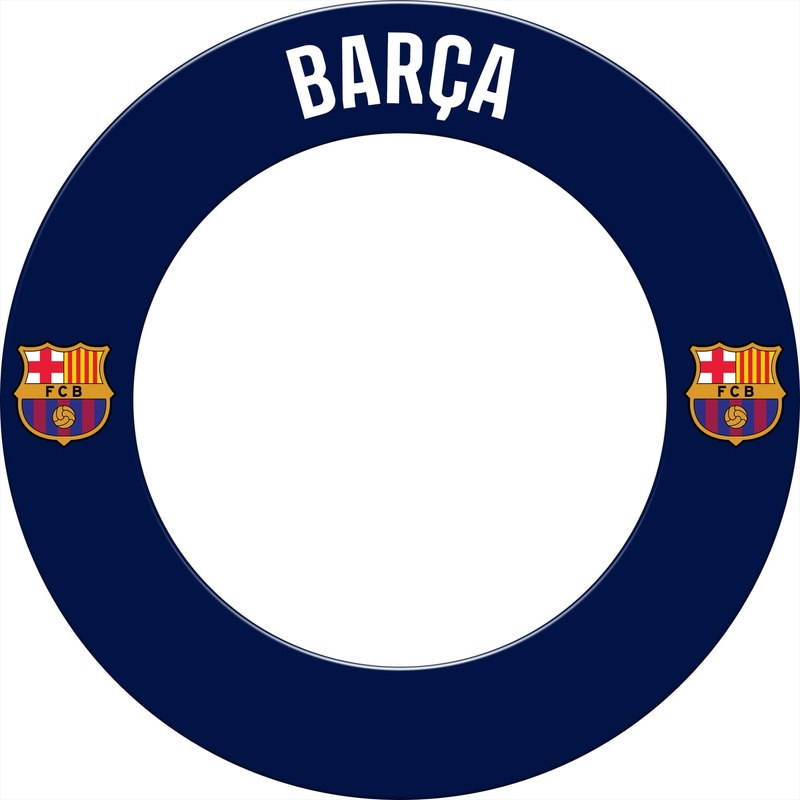 *FC Barcelona – Official Licensed BARA – Dartboard Surround – S5 – Dark Blue BARA