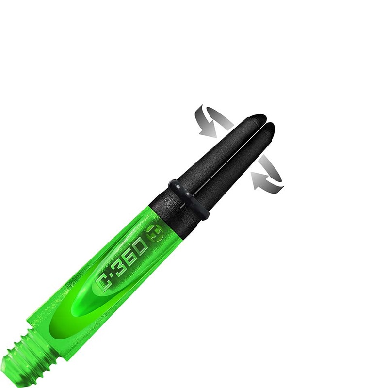 Harrows Carbon 360 Dart Shafts – Short Green
