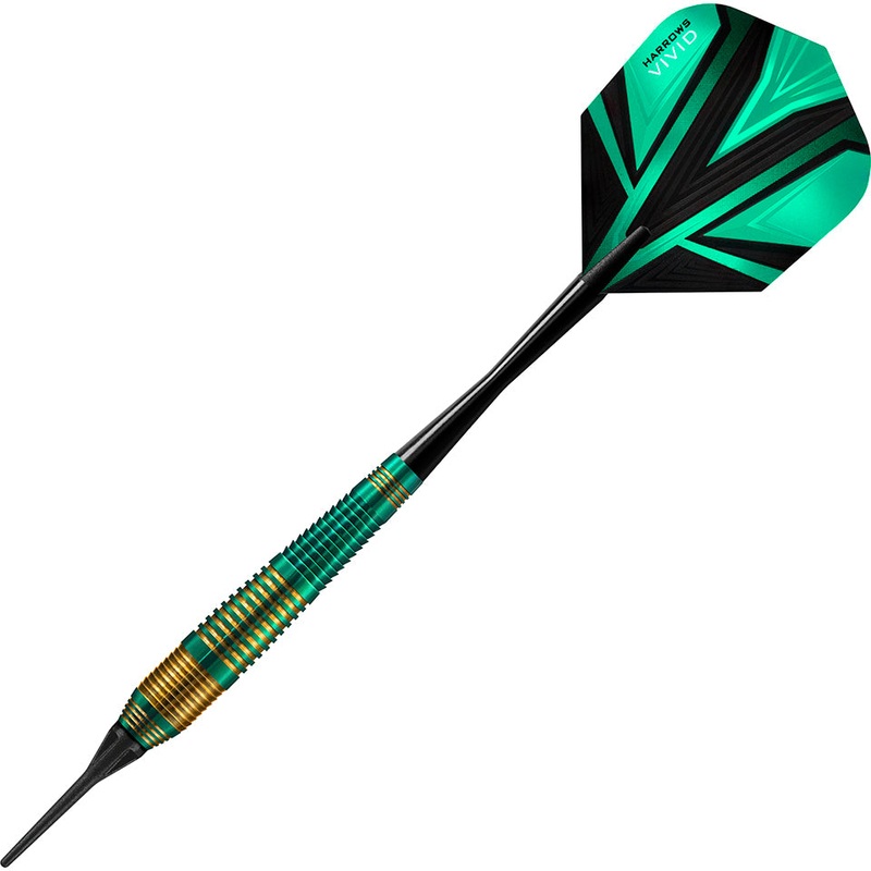 Harrows Vivid Soft Tip Darts – Green 18gm