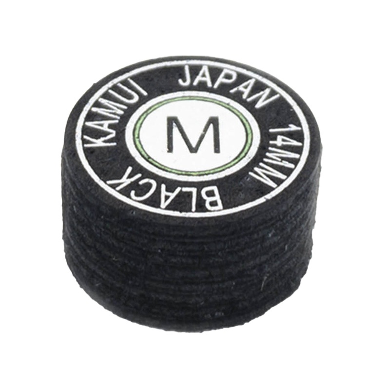 Kamui Black Billiard Cue Tip – Medium 14mm