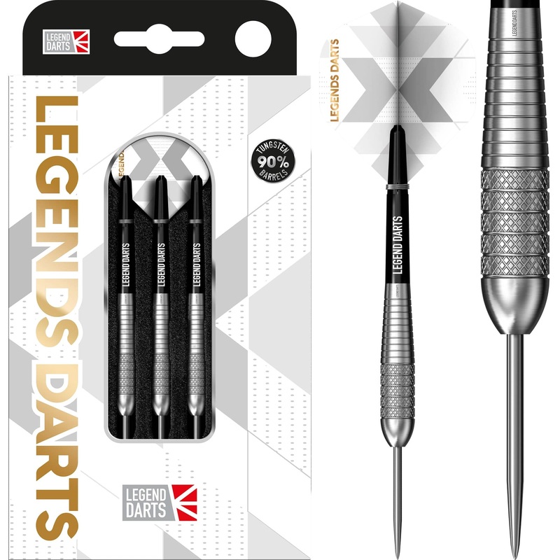 Legend Darts – Steel Tip – 90% Tungsten – Pro Series – V33 – 5 Ring Knurl 23g