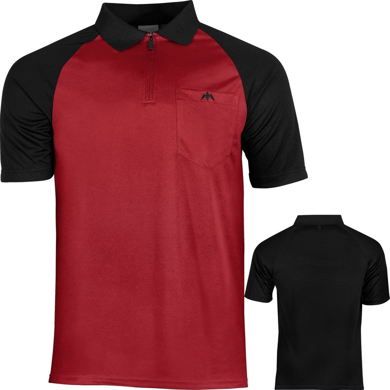 *Mission Darts EXOS Cool FX Dart Shirt – Black & Red 2XL
