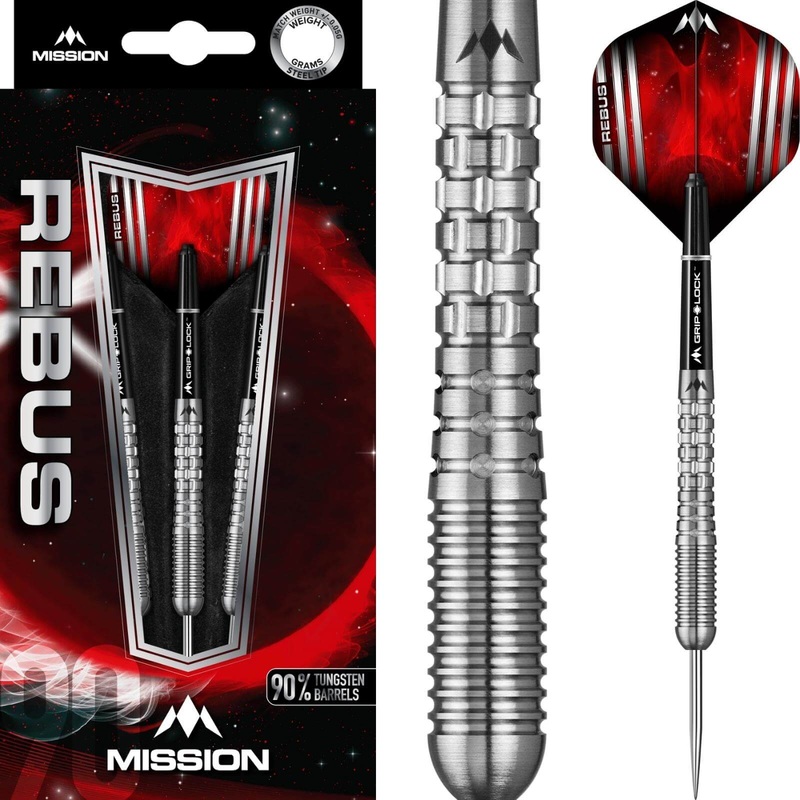 Mission – Rebus M2 Darts – Steel Tip – 90% Tungsten – 21g 23g 25g 21 grams
