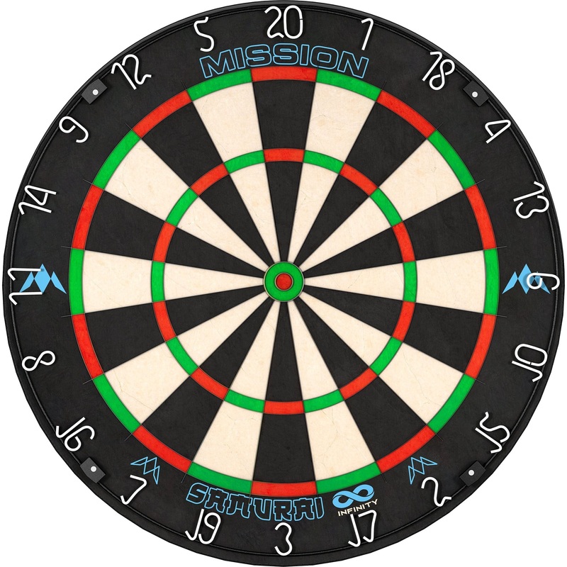 *Mission Samurai Infinity Dartboard – Professional Board – Black Ring