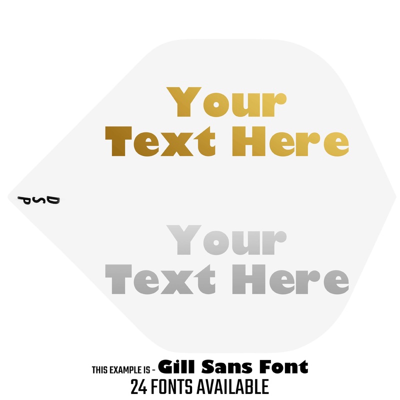 Personalised Flights – Hot Foil – 5 Sets – Poly Plain – Std – White Default Title