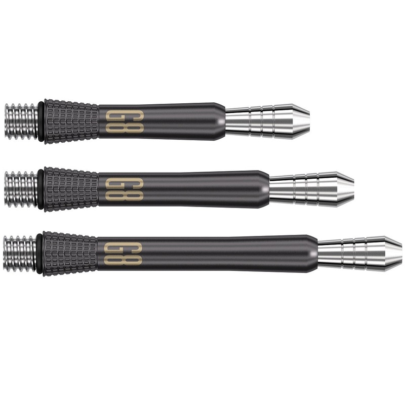 Phil Taylor Gen 8 Power Titanium Black Dart Stems / Shafts by Target Short