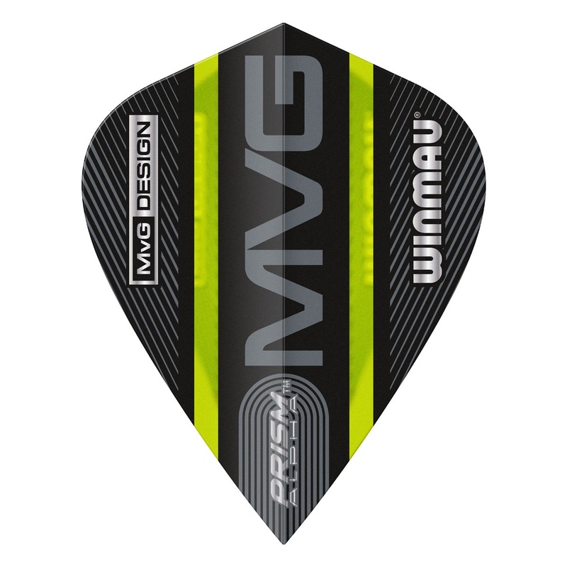 Prism Alpha MVG Black & Green Kite Flight by Winmau