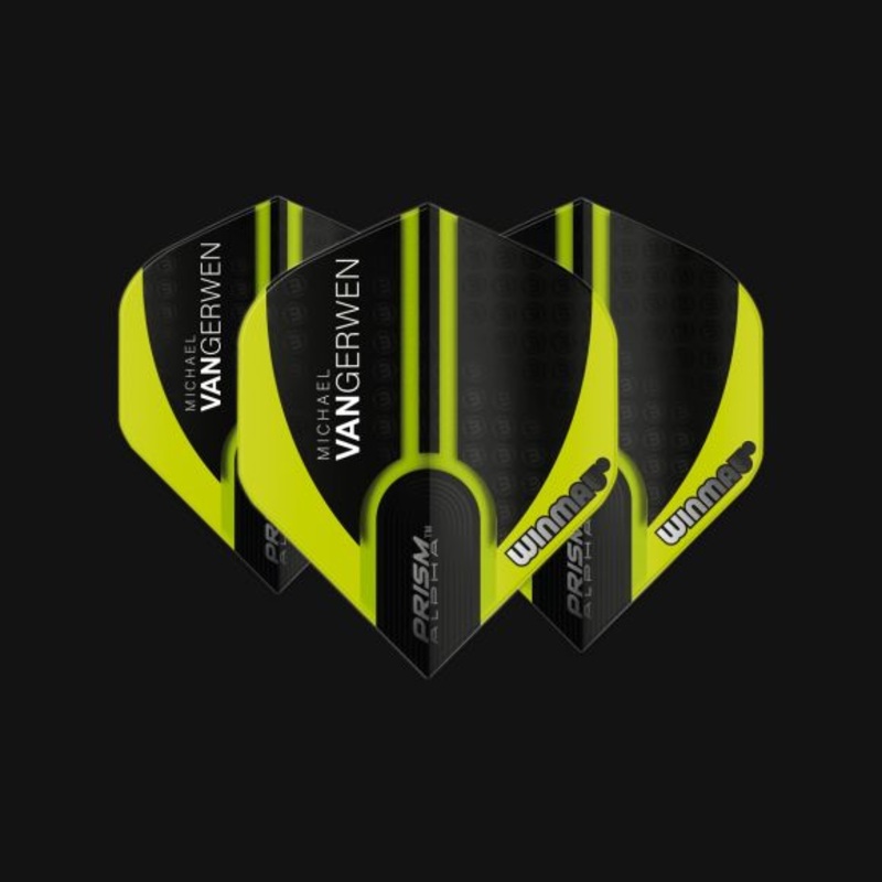 Prism Alpha MvG (Michael Van Gerwen) Green & Black Extra Thick Standard 100 Micron Poly metronic