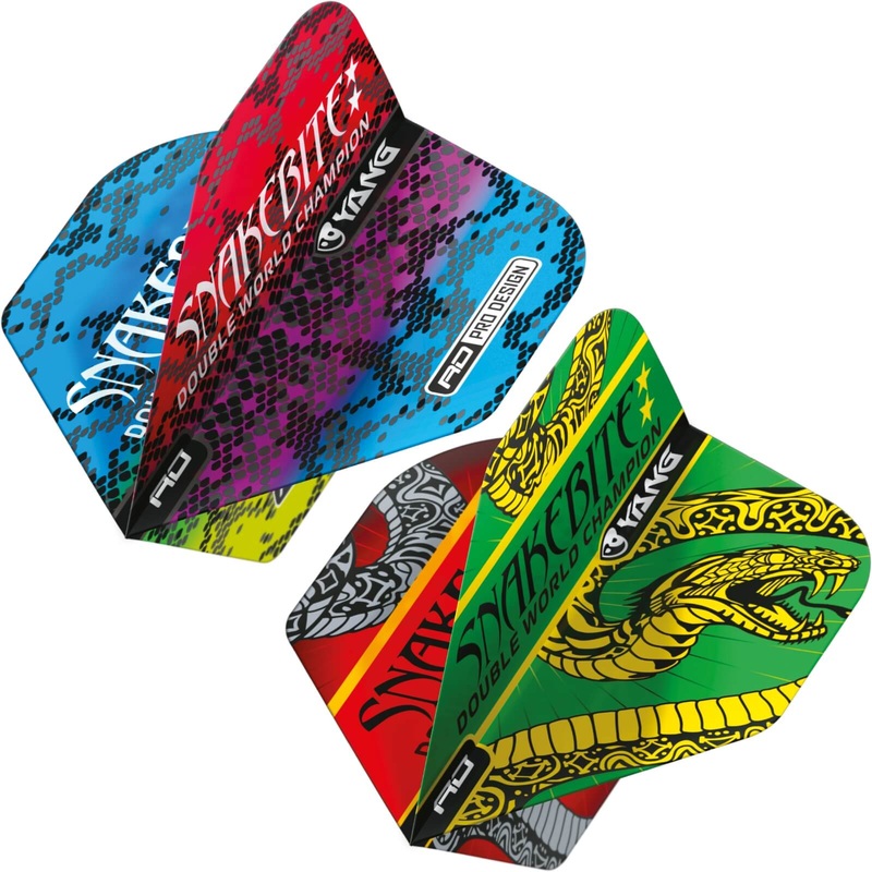 Red Dragon – Peter Wright Ying Yang Double World Champion – Big Wing Dart Flights Blue