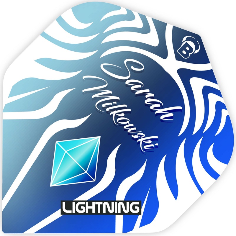 Sarah Milkowski Lightning Standard Dart Flights by Bulls