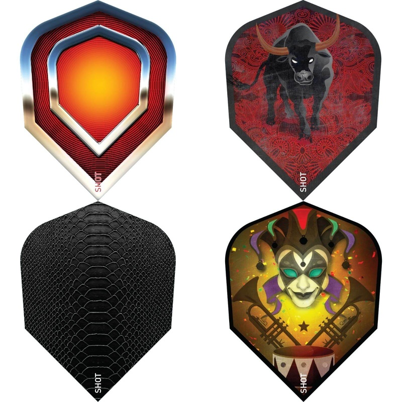 Shot – Americana – Standard Dart Flights Chrome