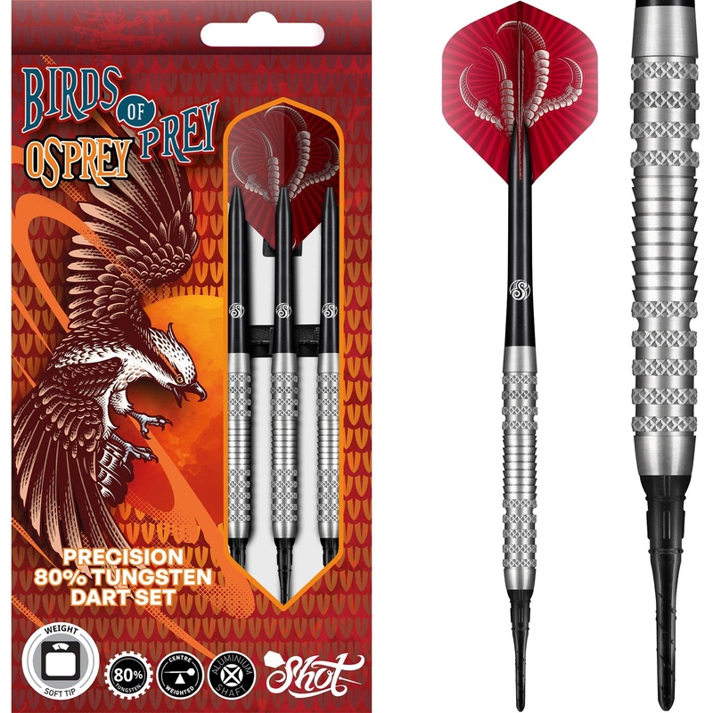 Shot Birds of Prey Darts – Soft Tip Tungsten – Osprey 18g