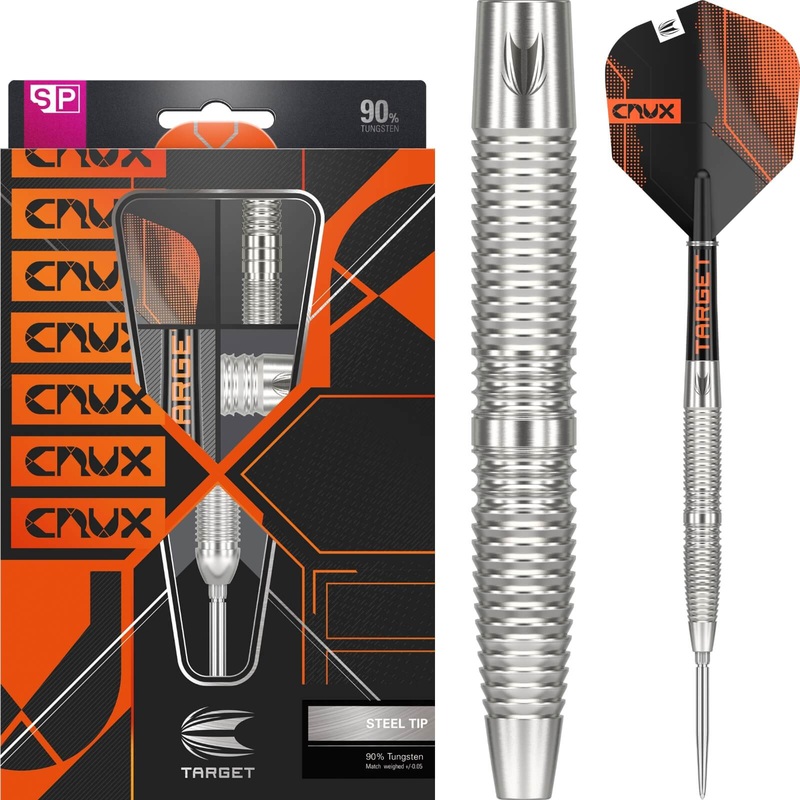 Target – Crux 02 Darts – Swiss Point – Steel Tip – 90% Tungsten – 21g 23g 25g 21 grams
