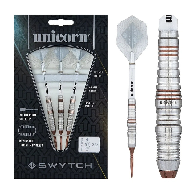 Unicorn Swytch Rosso 80% Tungsten Steel Tip Darts 21 GRAM