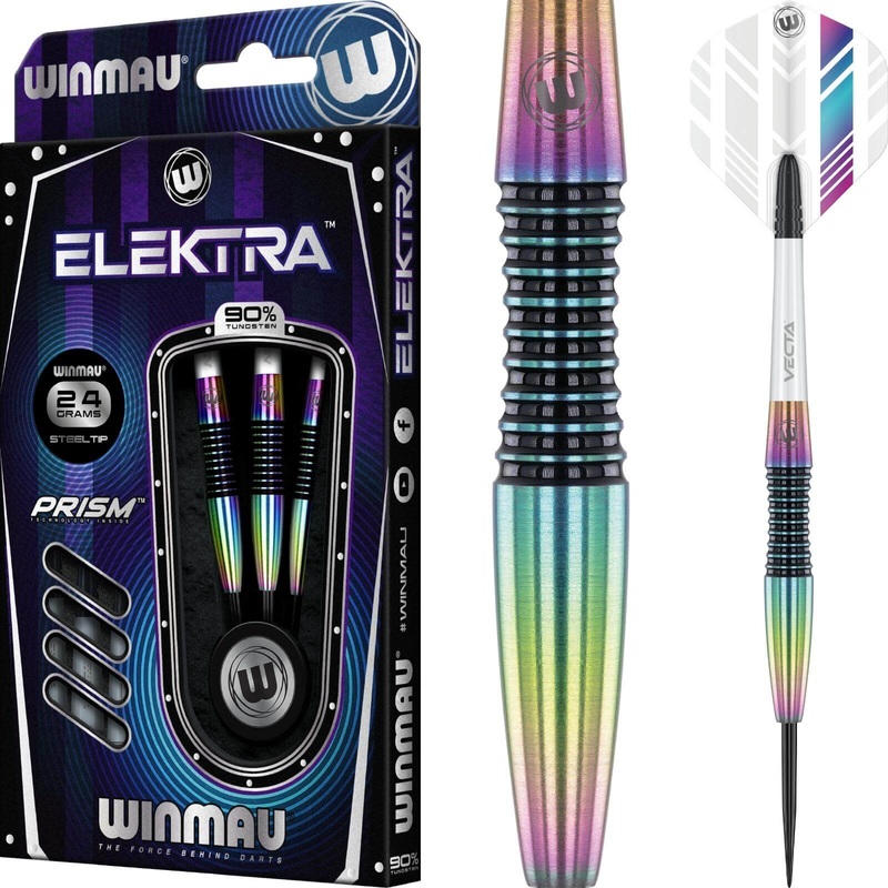 Winmau – Elektra Darts – Steel Tip – 90% Tungsten – 22g 24g 26g 22 grams