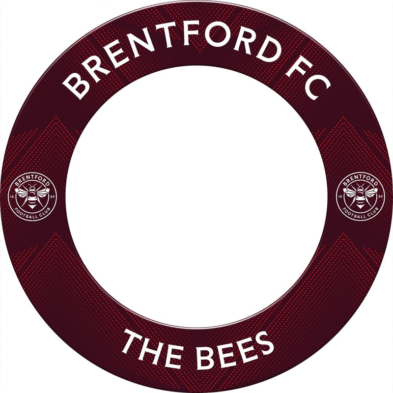 Brentford FC – Official Licensed – The Bees – Dartboard Surround – S3 – Dark Red