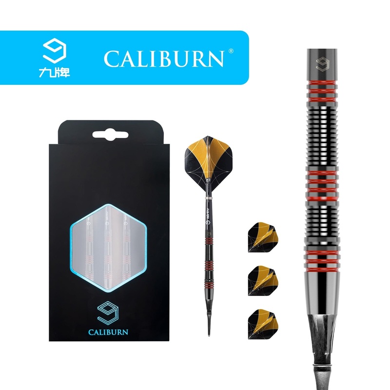 *Caliburn The Rock Darts – Soft Tip – 90% – Black & Red 18g