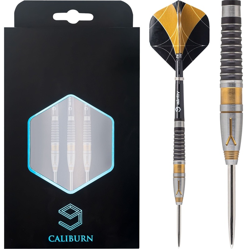 *Caliburn Y Darts – Steel Tip – 90% – Black & Gold – 22g 22g