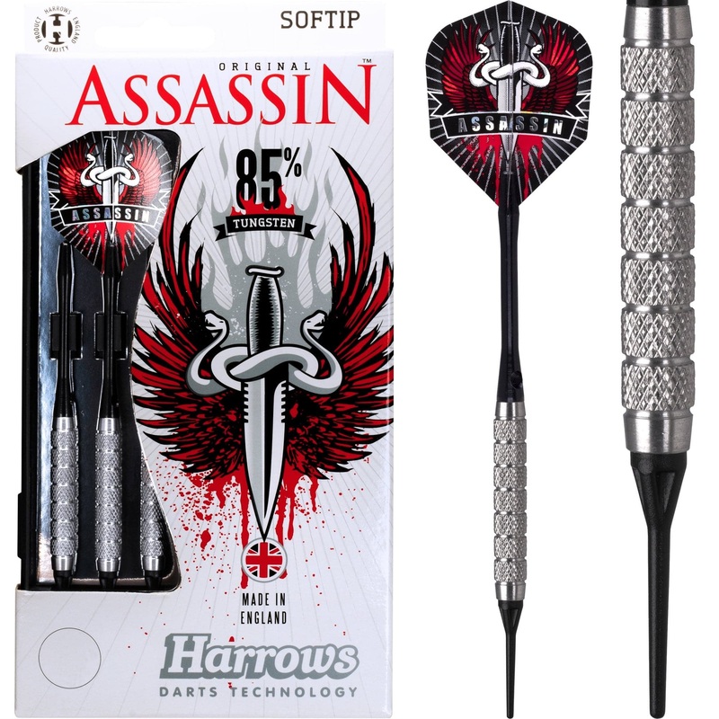 *Harrows Assassin Darts – Soft Tip Tungsten – Knurled – K4 18g