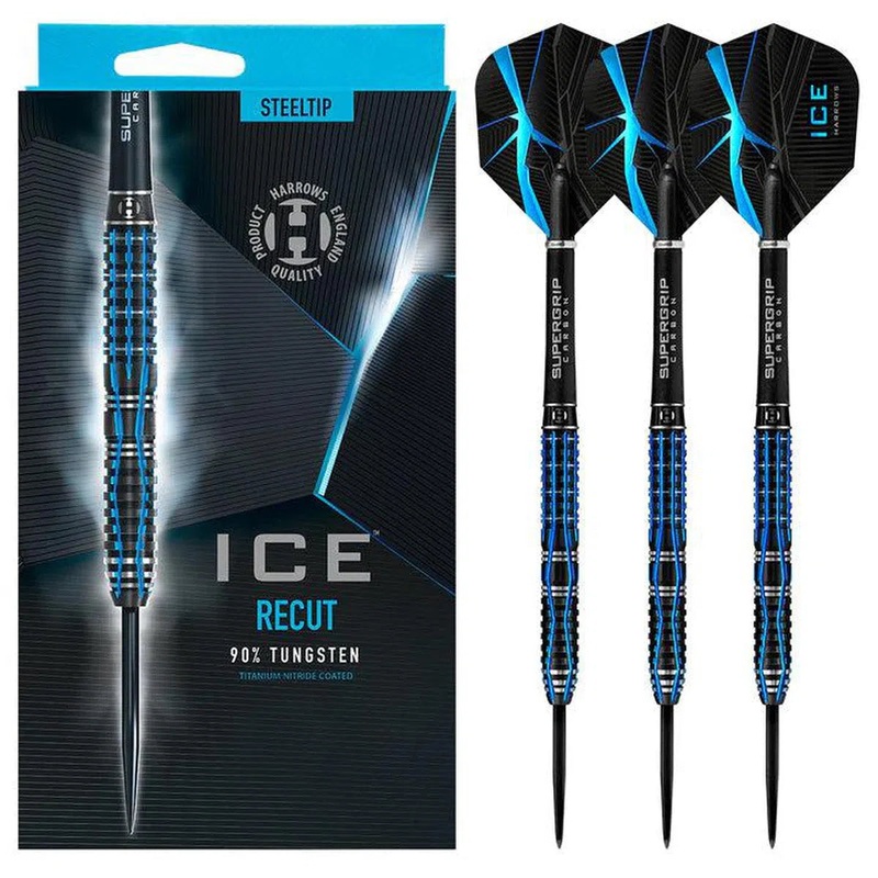 Harrows Ice Recut 90% Tungsten Steel Tip Darts 21 GRAM