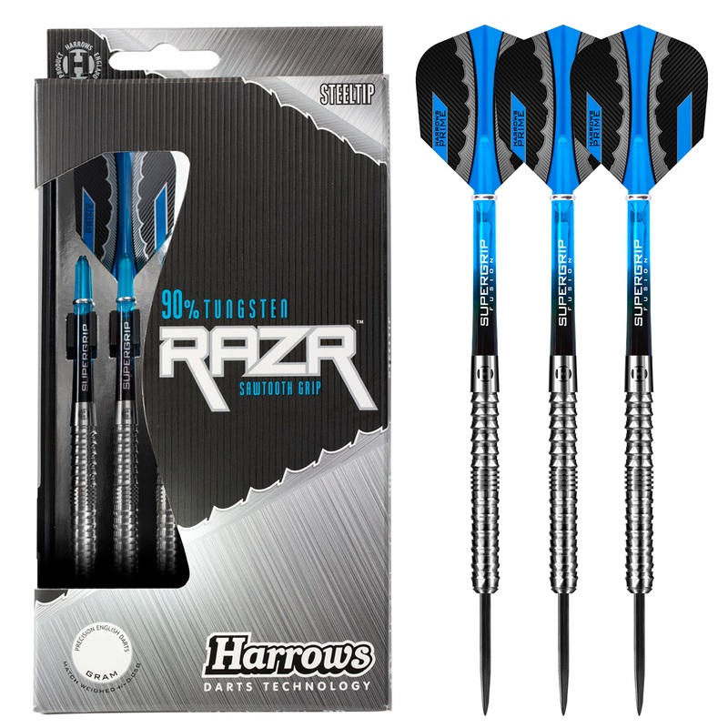 Harrows Razr Straight 90% Tungsten Steel Tip Darts 21 Gram
