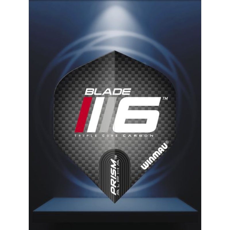 Prism Alpha Blade 6 Black & Red Extra Thick Standard 100 Micron Poly metronic extra thick