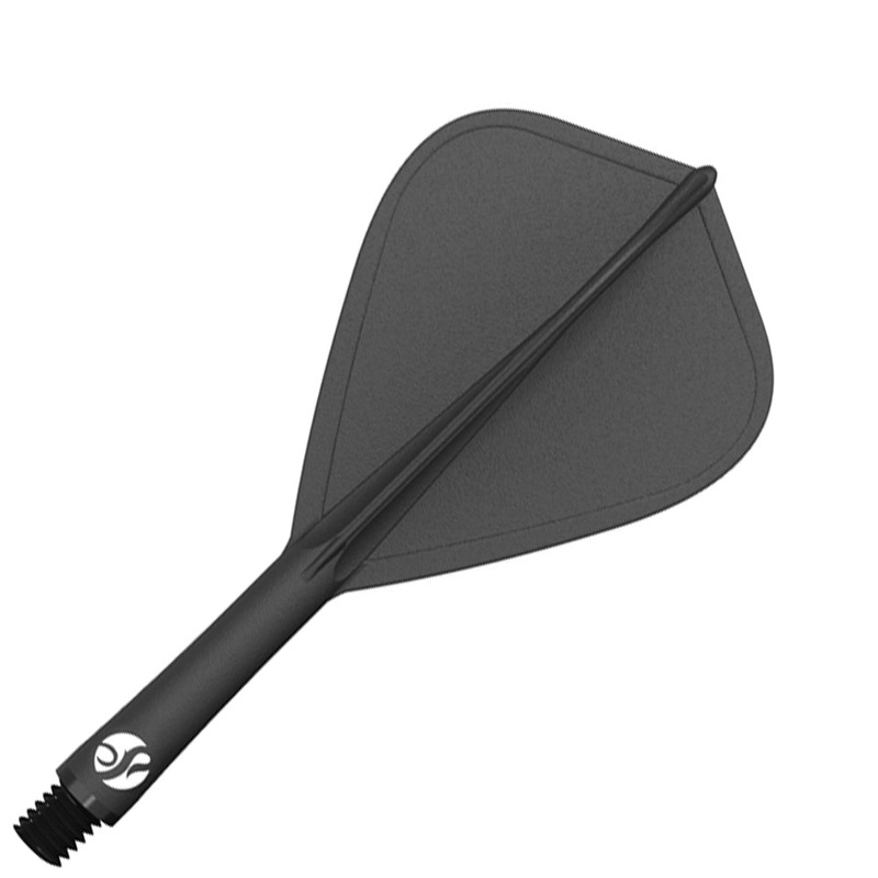 Shot Flight Deck Dart Flight & Shaft System – Kite Short Black