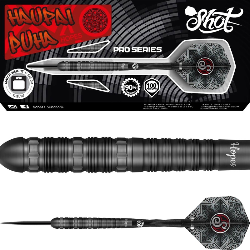 Shot – Haupai Puha 2.0 Darts – Steel Tip – 90% Tungsten – 24g