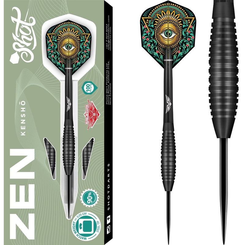 Shot Zen Darts – Steel Tip – 90% Tungsten – Kensho 22g