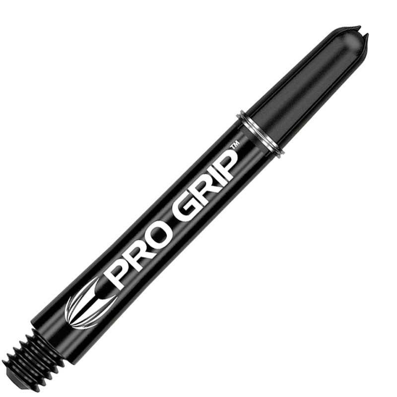 Target Pro Grip Nylon Dart Shafts – Intermediate Plus Black (3 Sets)