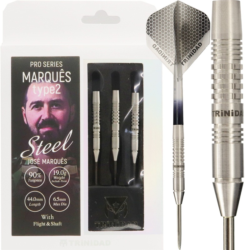 Trinidad Pro Darts – Steel Tip – 90% Tungsten – Marques 2 – 19g