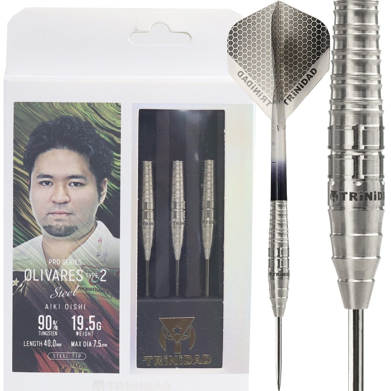 Trinidad Pro Darts – Steel Tip – 90% Tungsten – Olivares 2 – 19.5g