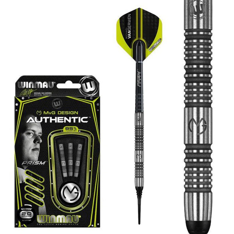 Winmau MvG Authentic 85% Tungsten Soft Tip Darts 20 GRAM