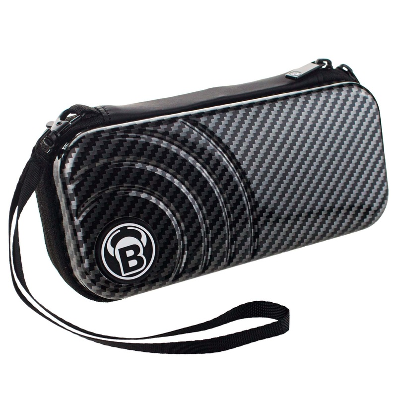 BULL’S Orbis Dart Case – Strong ABS Material – HS – S – Carbon – Grey