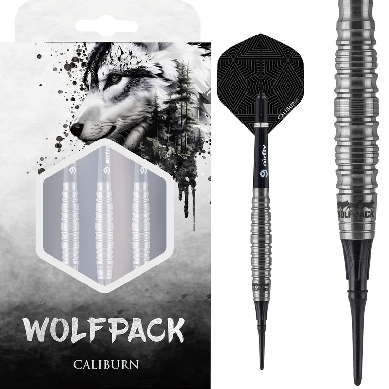 Caliburn Wolfpack Darts – Soft Tip – 90% Tungsten – W5 – 20g