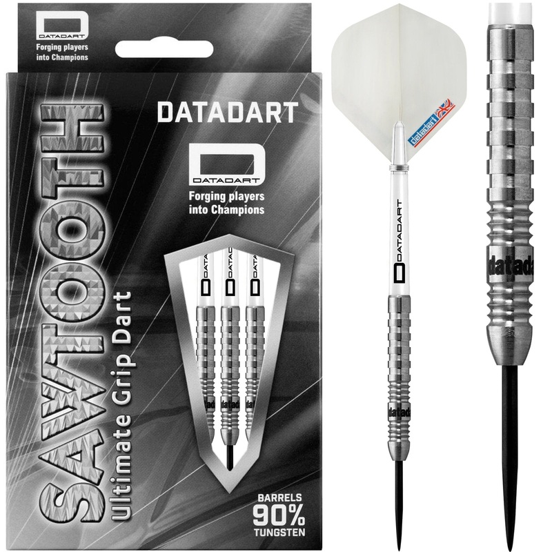 Datadart Sawtooth Darts – Steel Tip – Ultimate Grip 21g