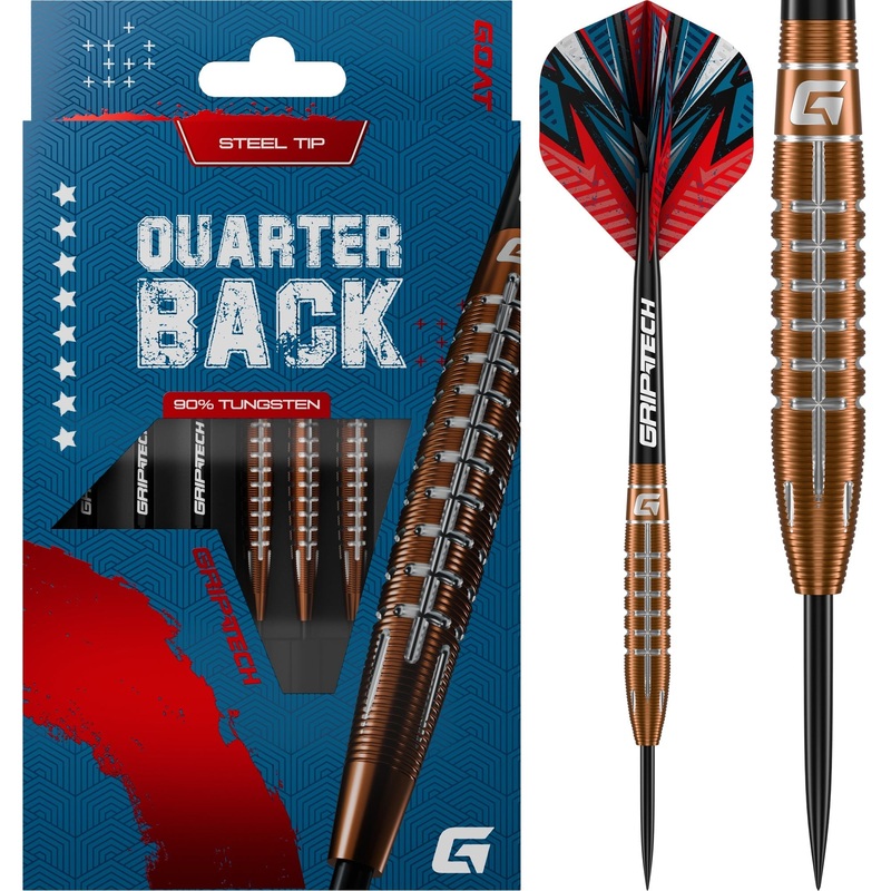 Goat Quarterback V2 Darts – Steel Tip – 95% Tungsten – Bomb 24g