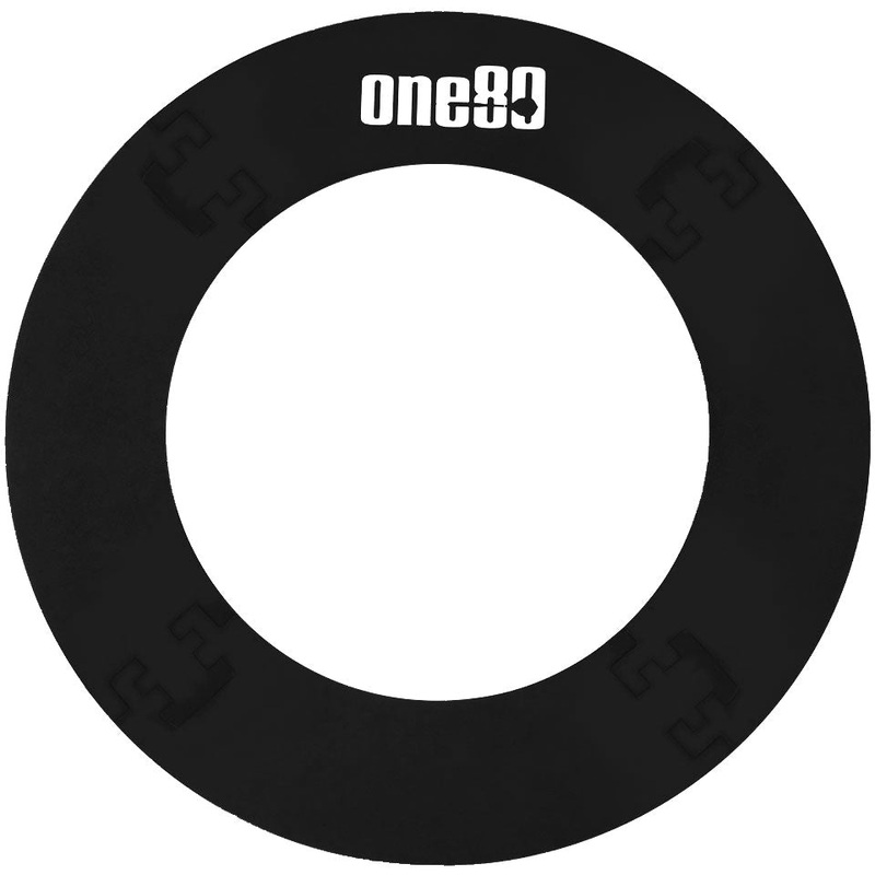 One80 4 Piece Round Dartboard Surround – Black