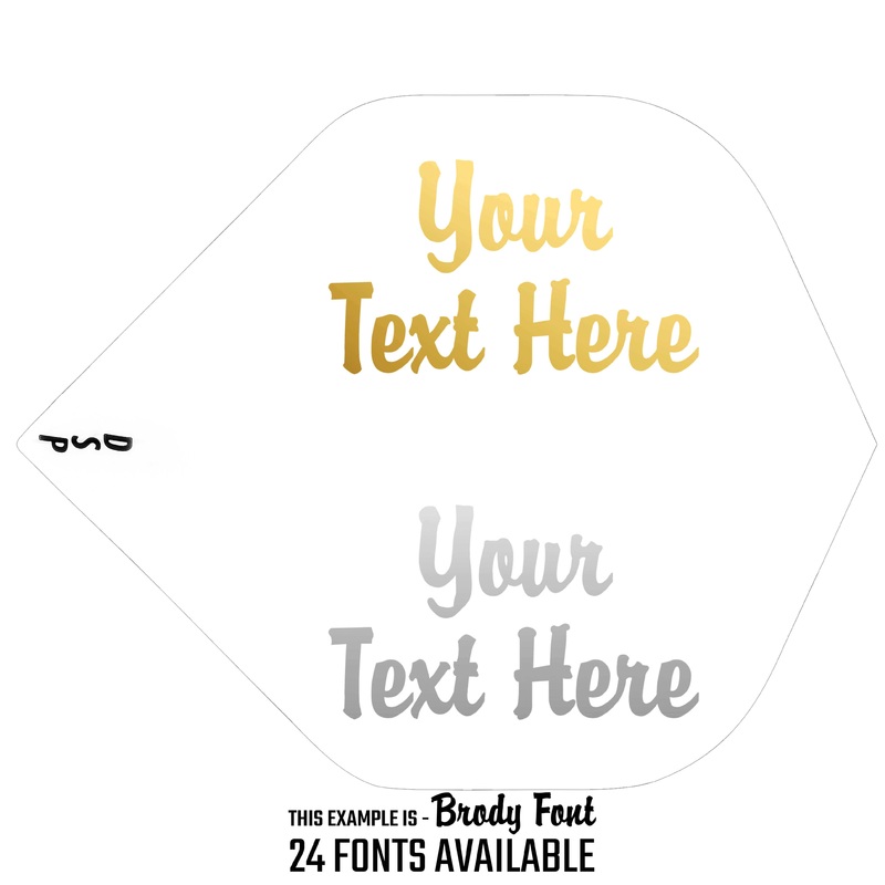 Personalised Flights – Hot Foil – 5 Sets – Poly Plain – Std – Clear Default Title